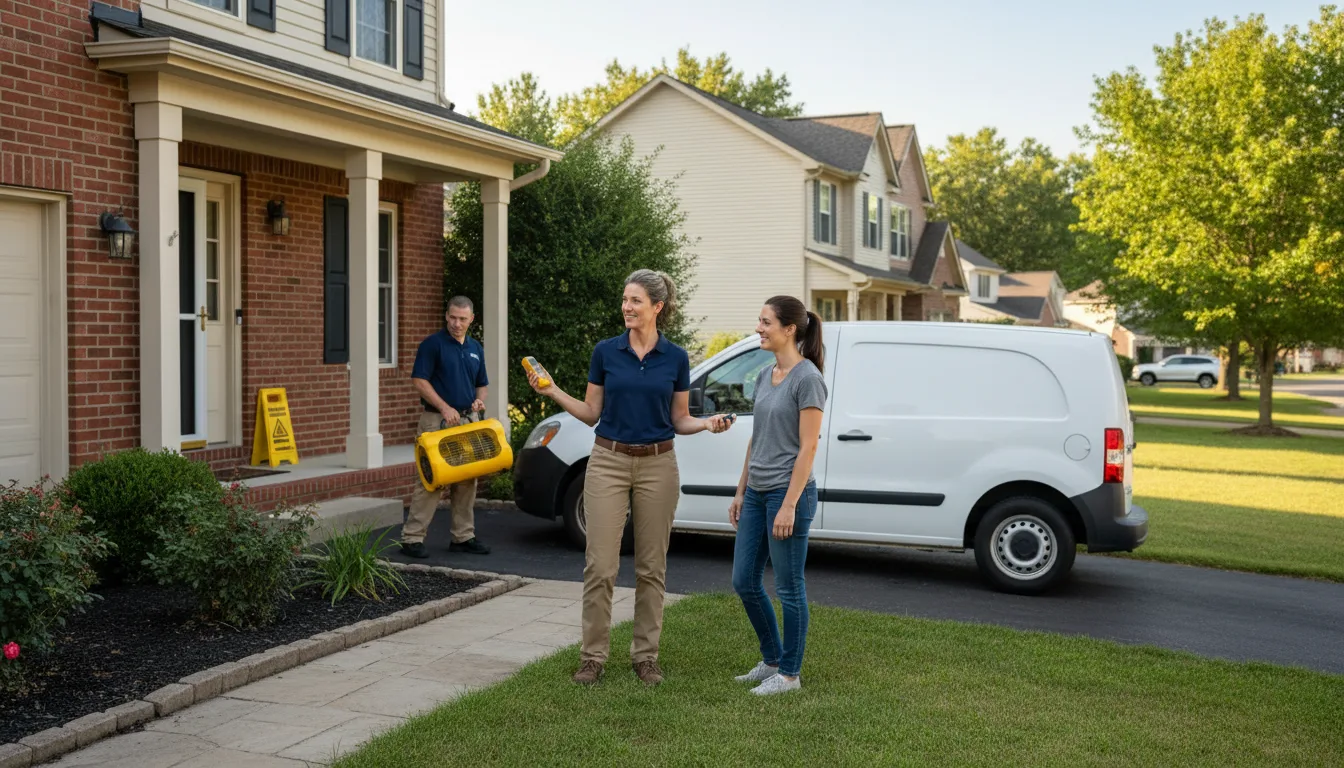 Residential water damage restoration in Bagdad, AZ